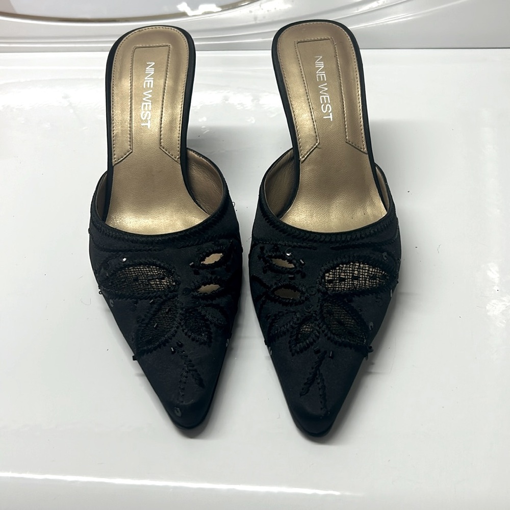 Nine West. kitten heel Mule